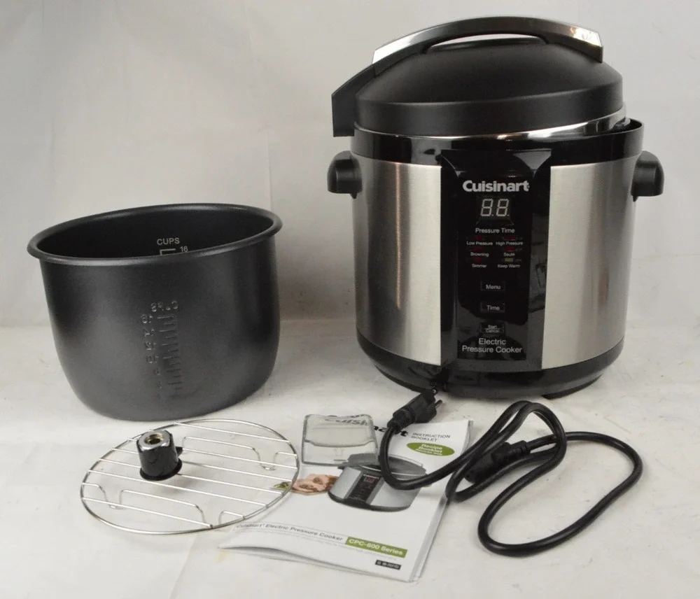 Cuisinart CPC-600 6 Qt Electric Pressure Cooker 1000W Stainless Steel Tested